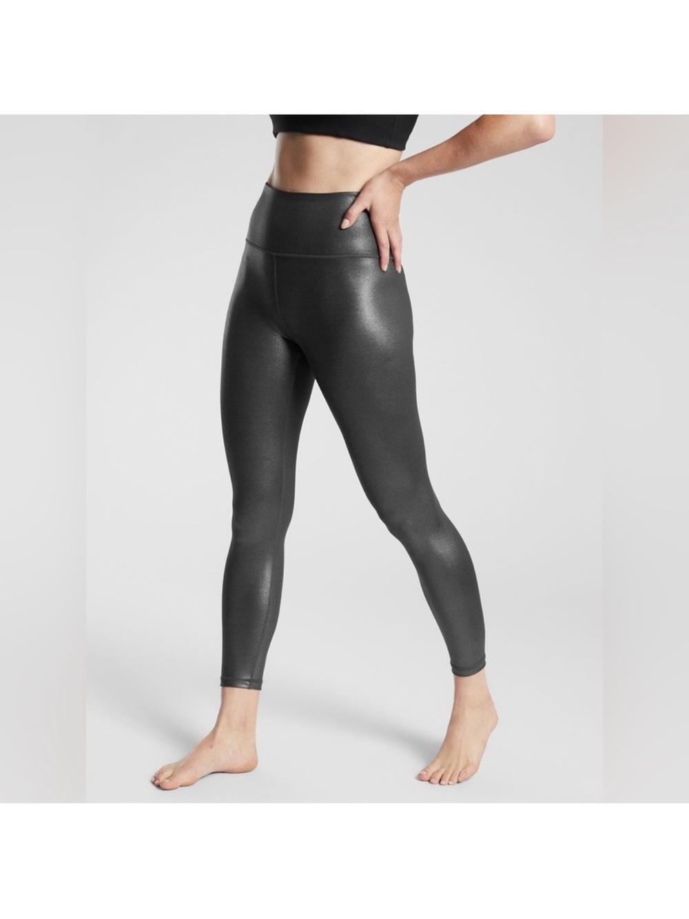 Athleta‎ Elation Ultra High Rise Legging In Shimmer Black